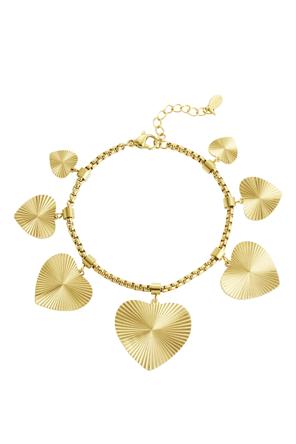 Bold heart bracelet