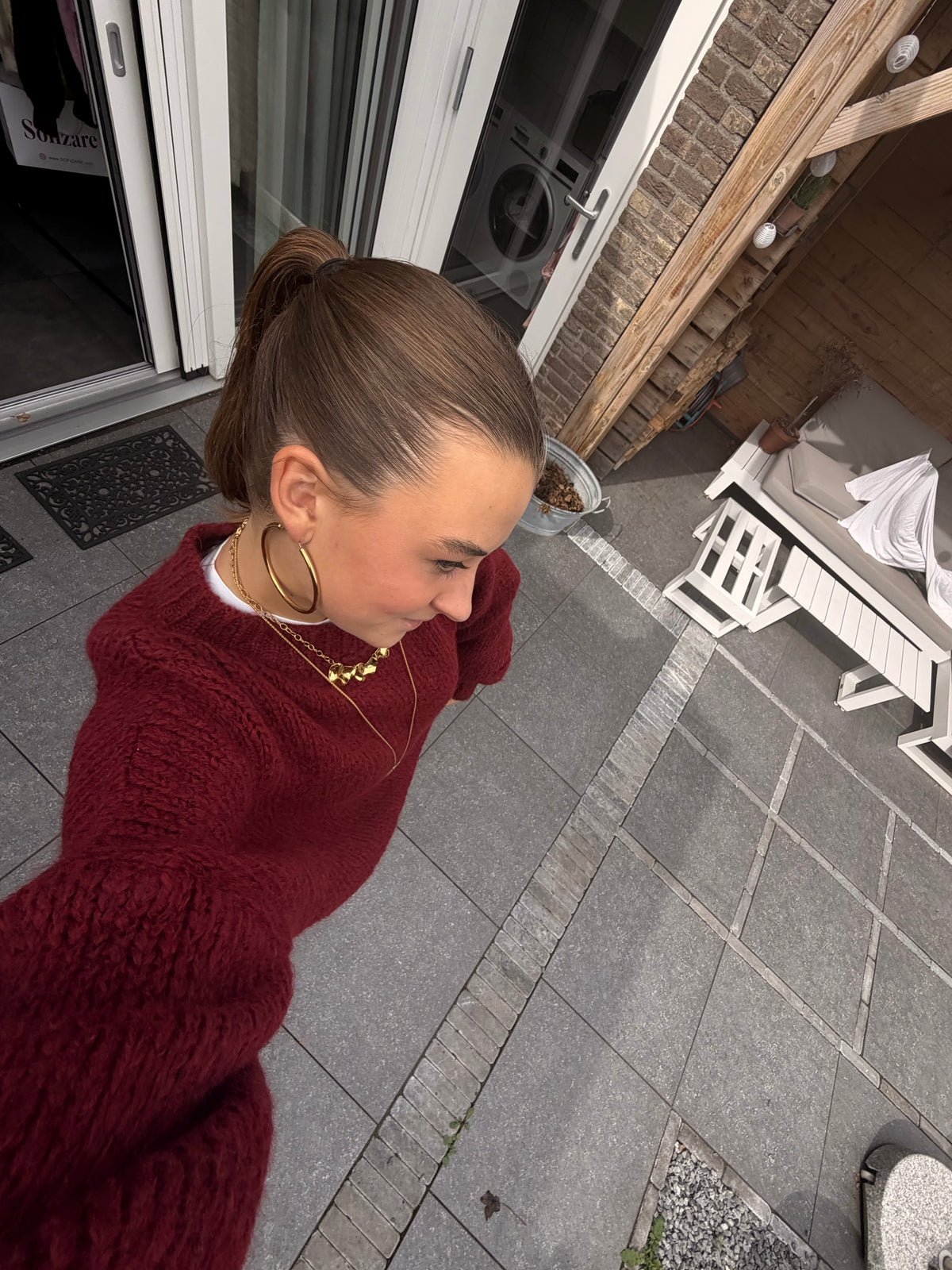 Lien sweater- bordeau