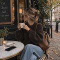 Lien sweater- dark brown