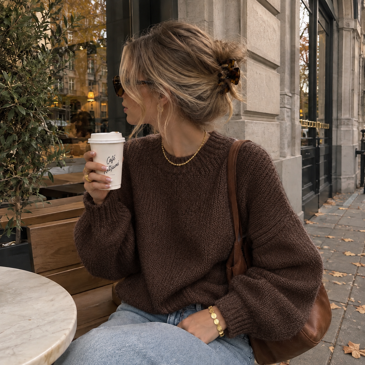 Lien sweater- brown