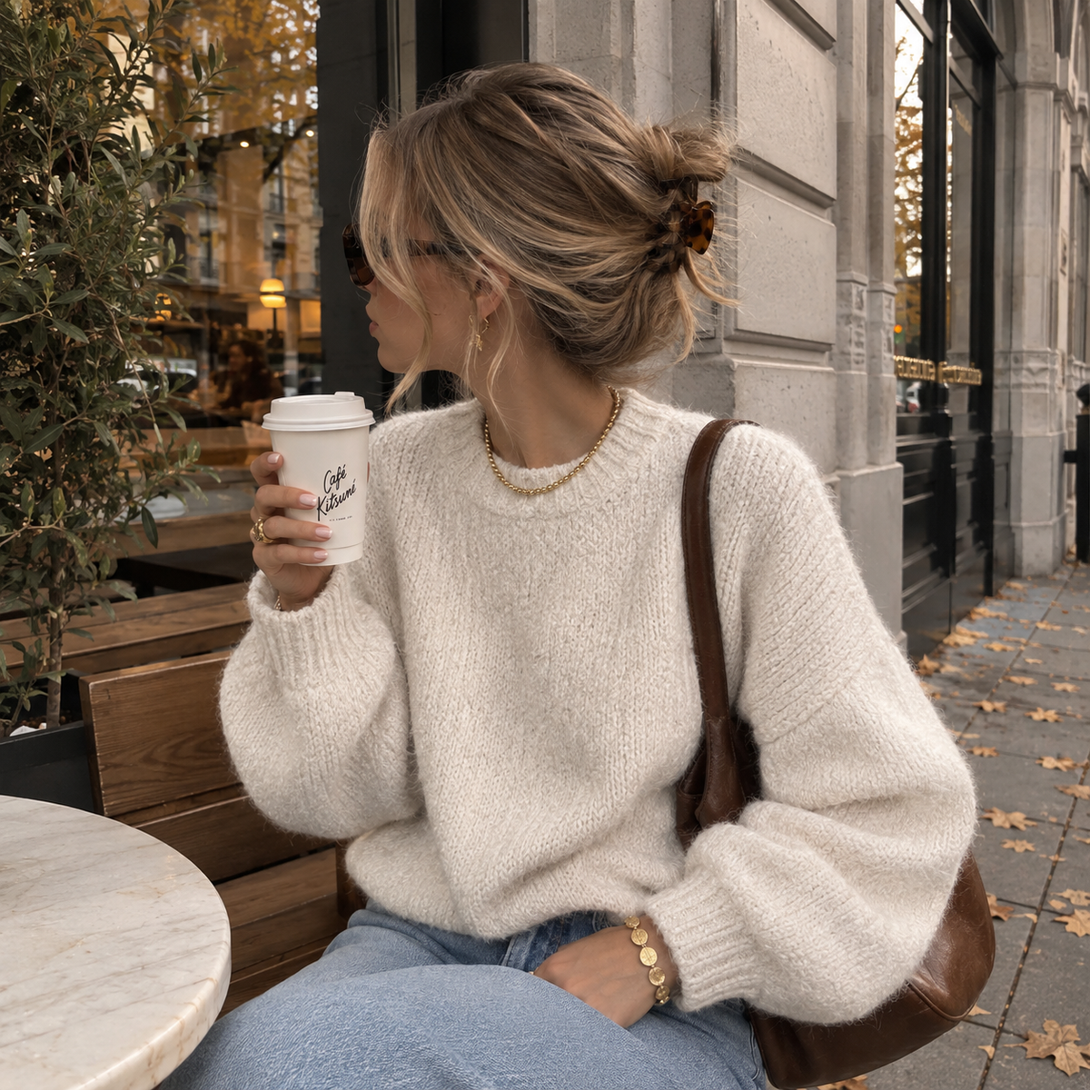 Lien sweater- autumn creme